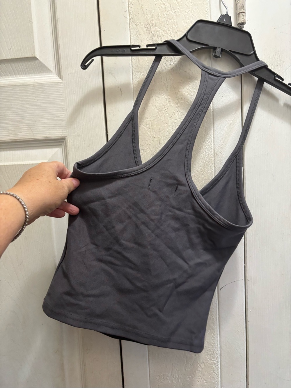 Edikted Gray Racerback Tank Top - Picture 3 of 3